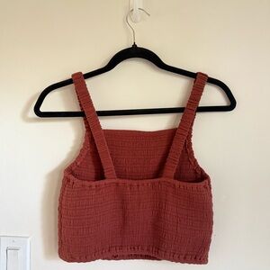 Marine Layer Lila Double Cloth Tank Rust